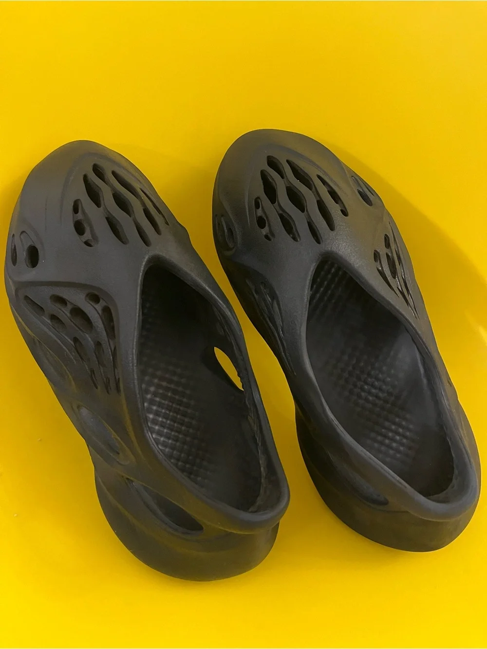 Yeezy Foam Runner Slip-On Sandals in Black